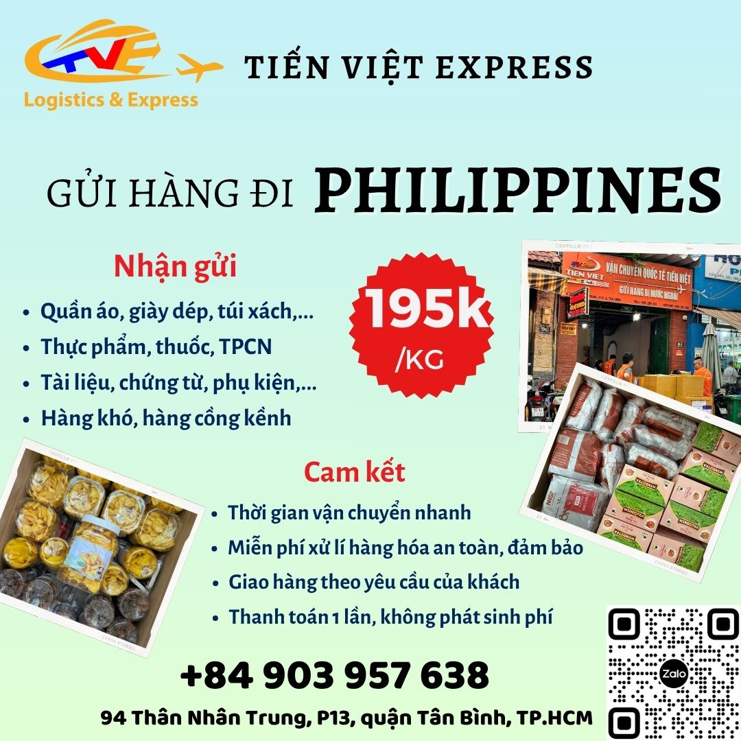 Gửi hàng đi Philippines - Tiến Việt Express